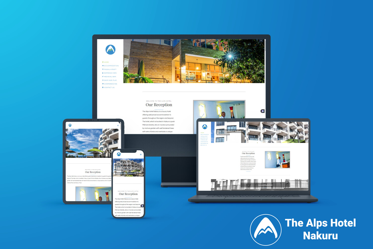Putting The Alps Hotel on the internet for the first time.